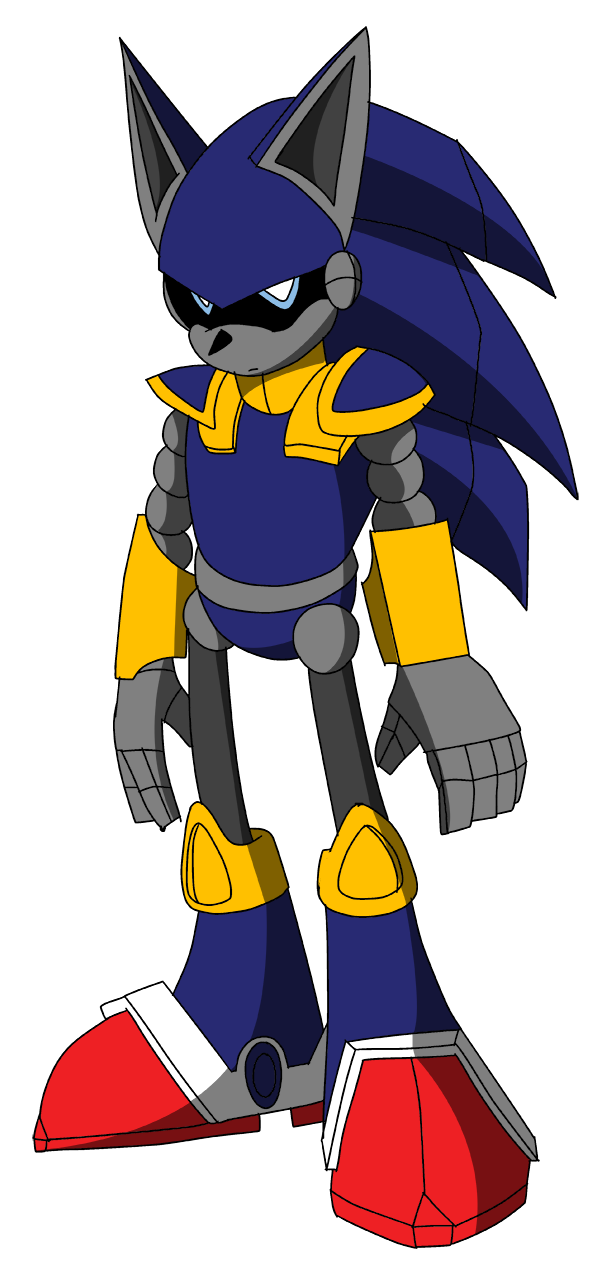 IDW mecha sonic idle by madness8 on DeviantArt