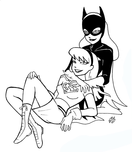 Supergirl and Batgirl