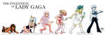 Evolution of Lady Gaga by Yamino