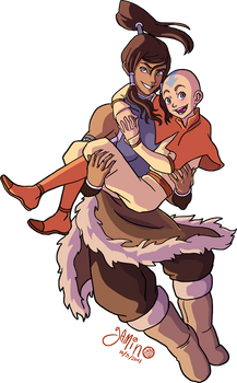 Korra and Aang