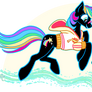 Yamino and SummerLightning (ponies)