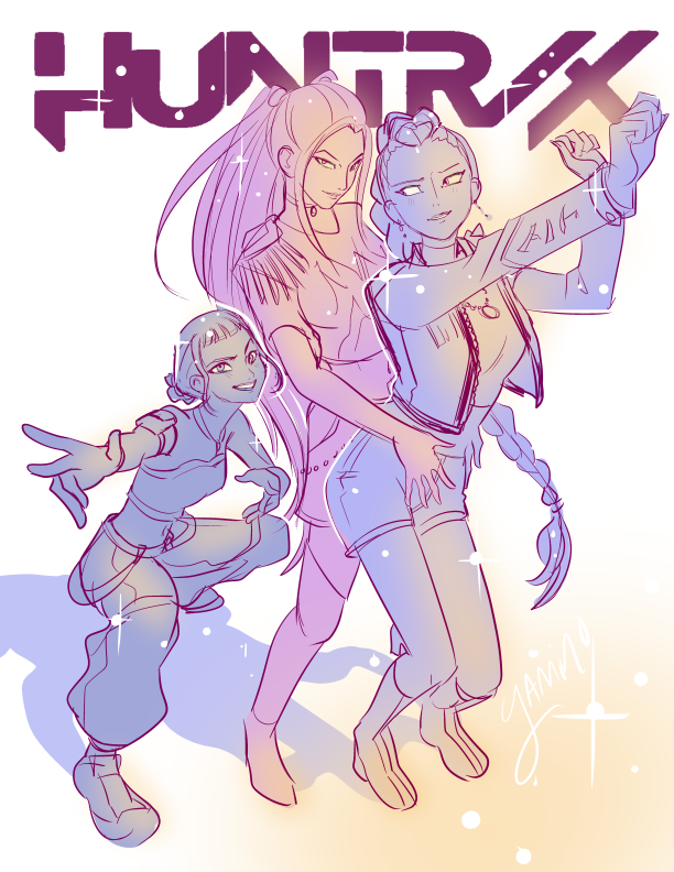 Huntrix Riting Huntrix by Yamino on DeviantArt