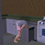 Sims 2- Head in the trash