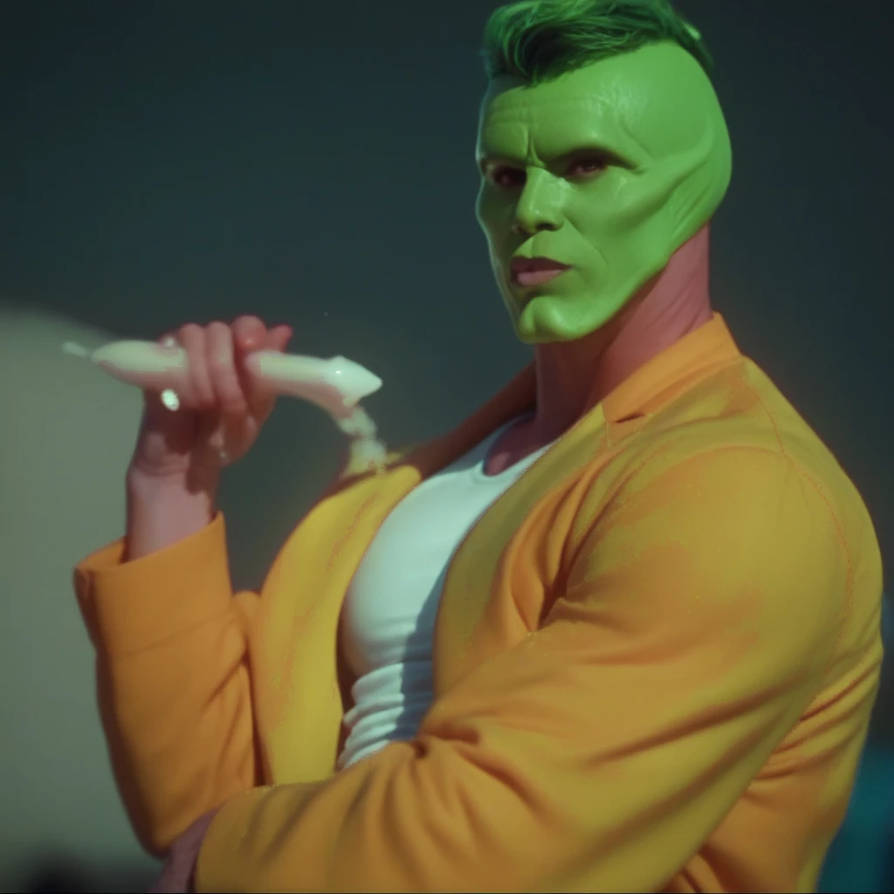 Mask Muscle The mask muscle hair green by gamez-sistermaskevil on DeviantArt