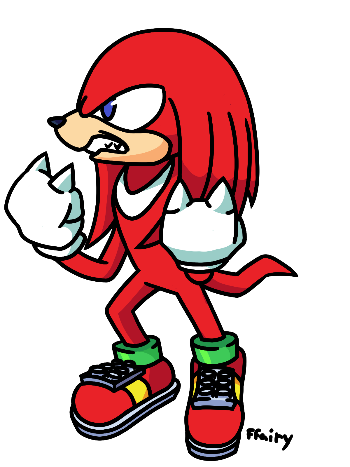 Knuckles (Sonic) by Dawstheartist on DeviantArt