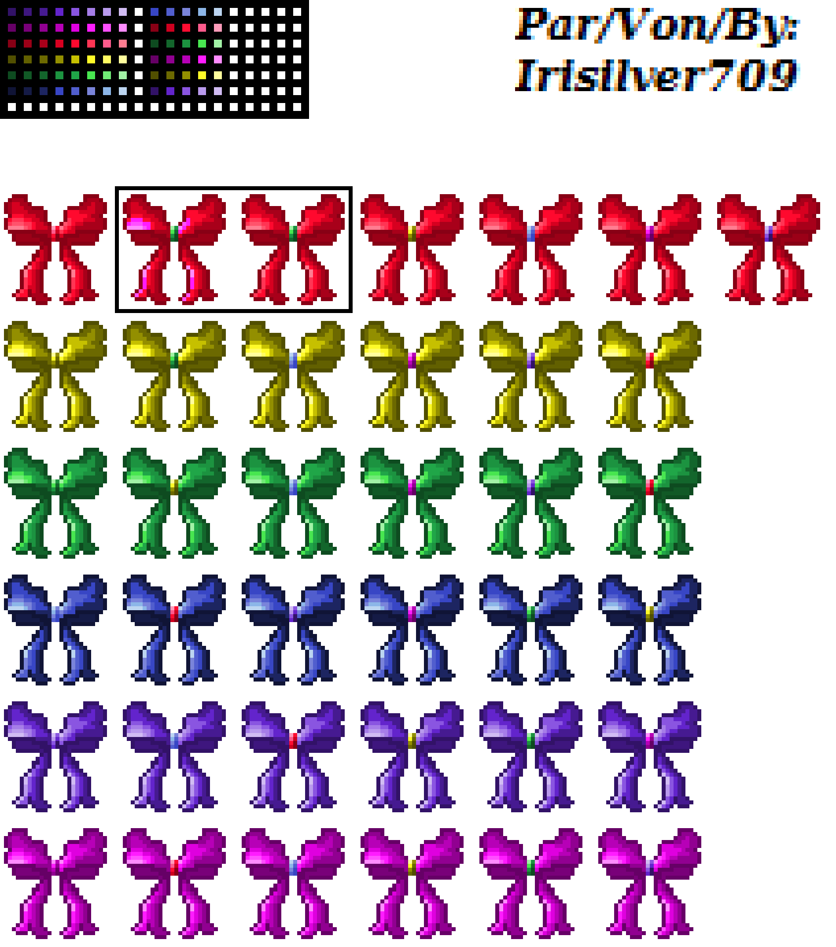 Blue Ribbon Sprite Sprites - Ribbons (Rubans) by Irisilver709 on DeviantArt