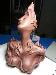 Desire clay sculpture WIP