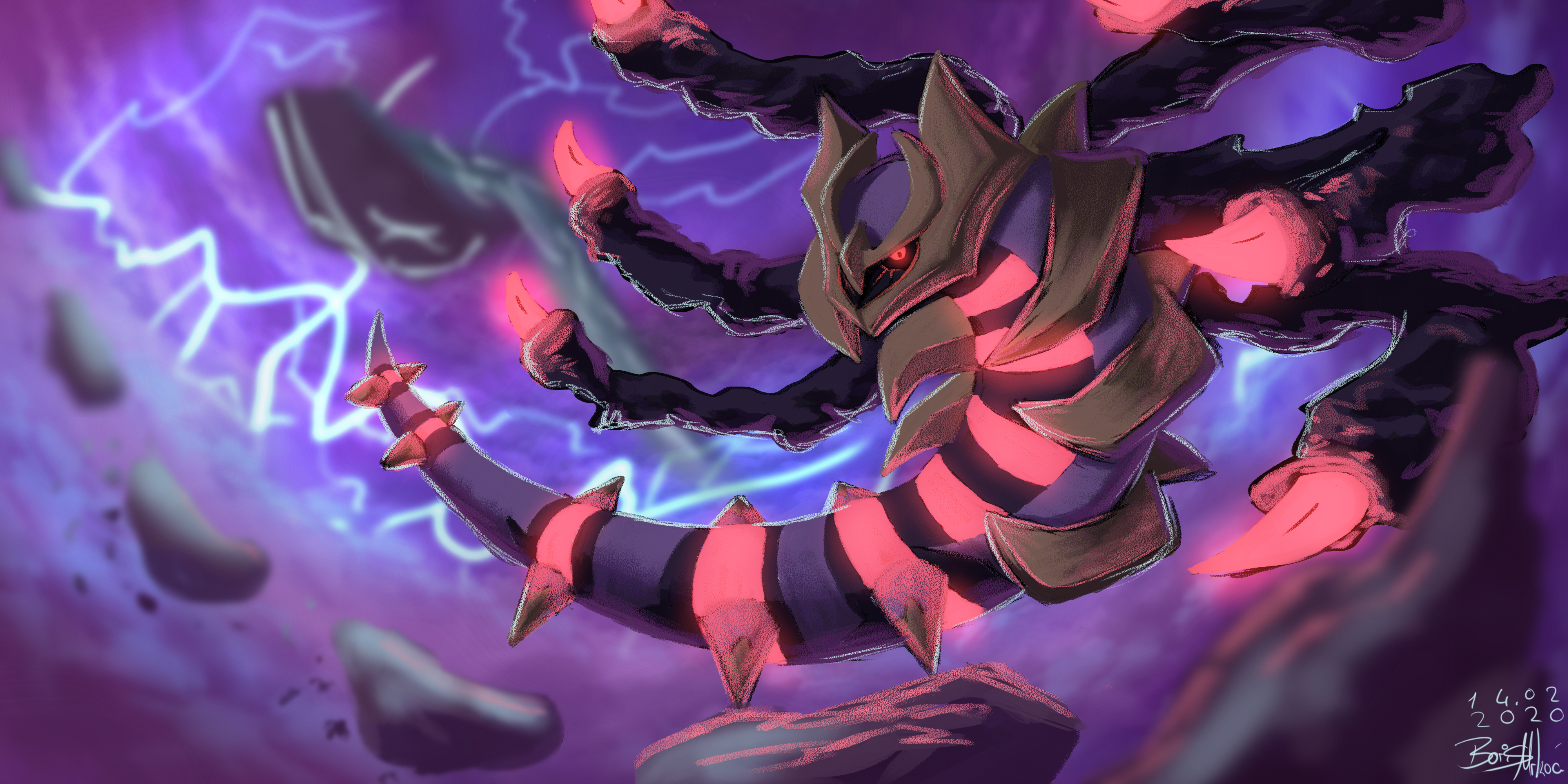 Shiny Giratina by Twarda8 on DeviantArt