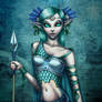 Sea Nymph Warrior with Spear