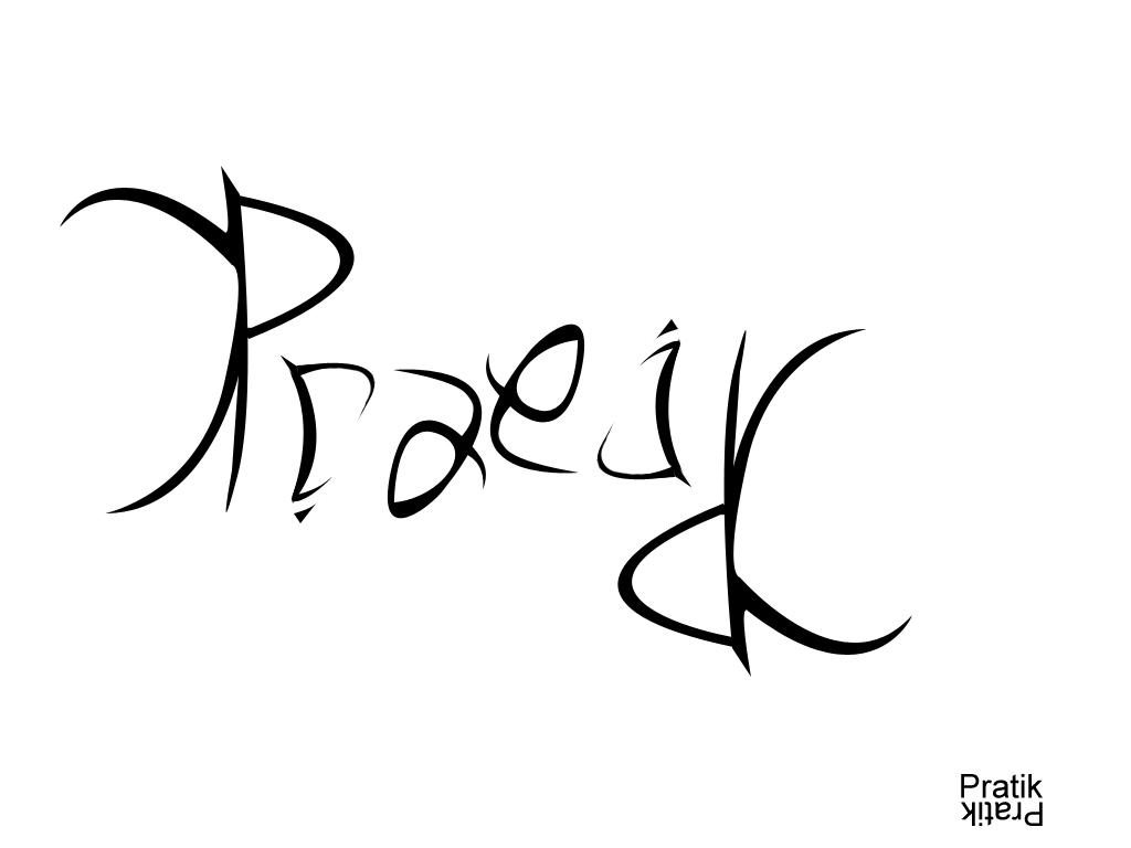 Pratik Ambigram by myndsnare on DeviantArt Pratik Ambigram by myndsnare on DeviantArt