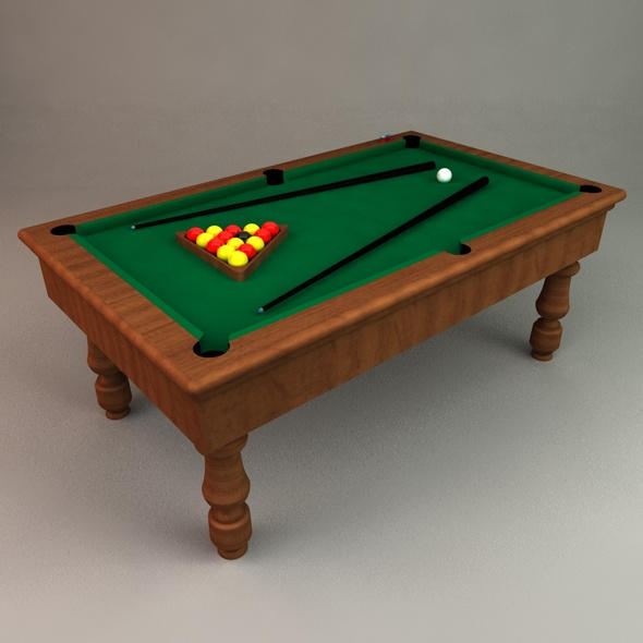 Pool Table 3D Model by ChristineWildeArt on DeviantArt