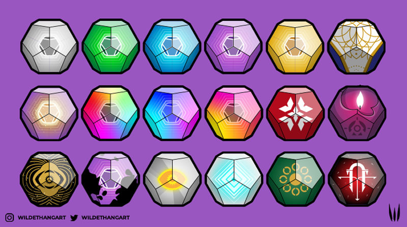 Destiny 2 Engrams by ChristineWildeArt on DeviantArt