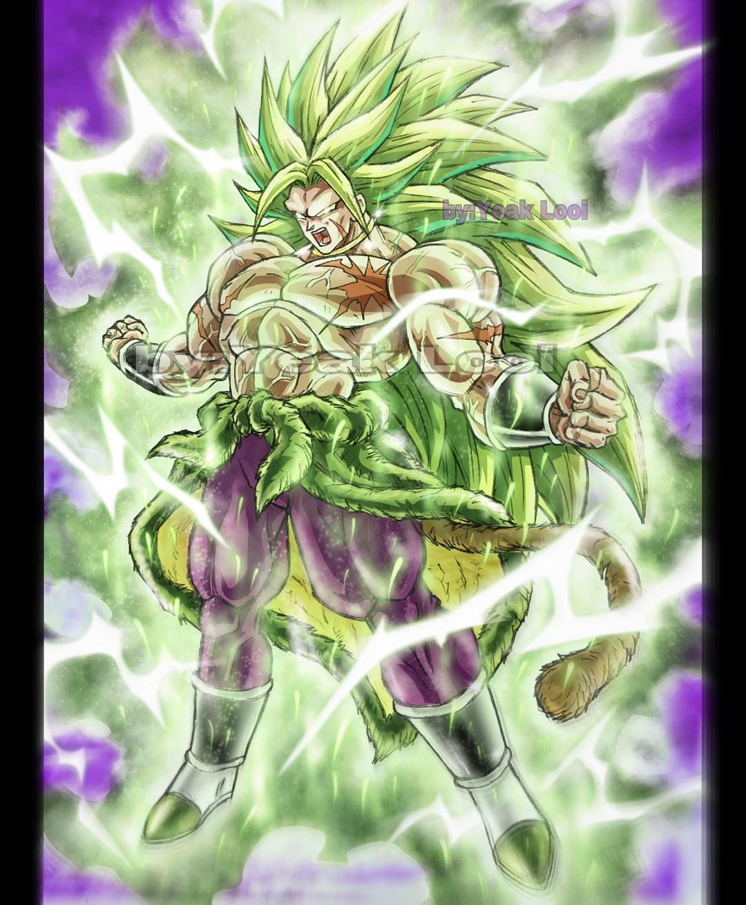 Super Saiyan 3 Broly By Dragonballchsayians On Deviantart