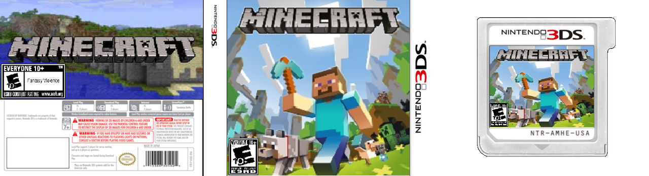 Minecraft 3ds Shell Minecraft 3DS by creepergotpwnd on DeviantArt