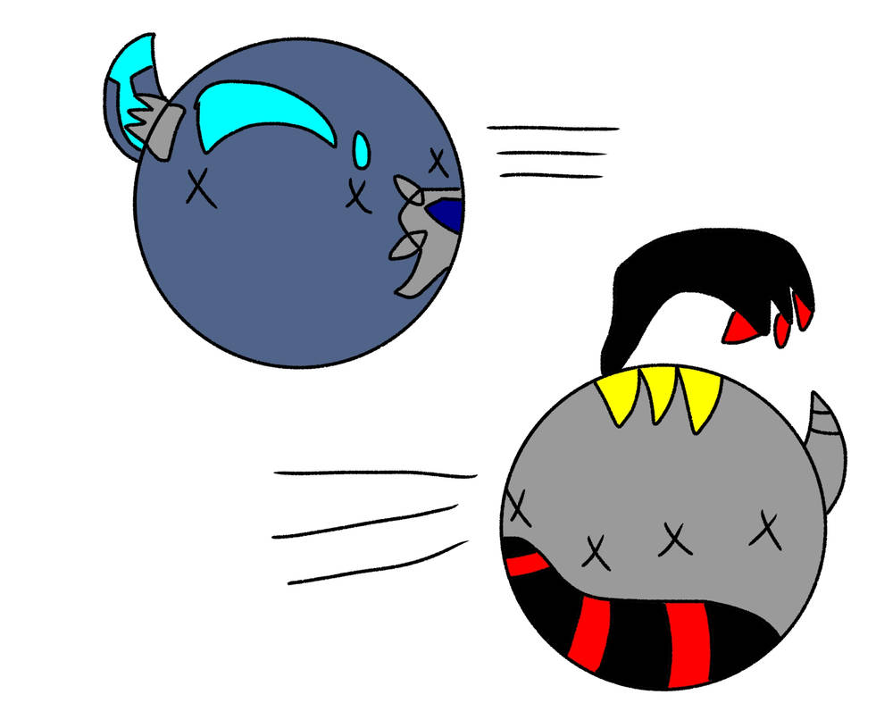 Deflating dialga and giratina by HybridArin on DeviantArt