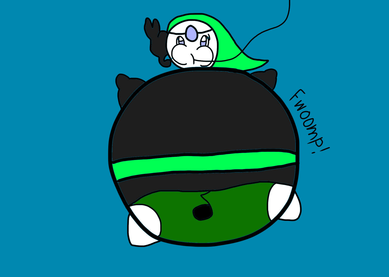Meloetta inflated with panties by HybridArin on DeviantArt