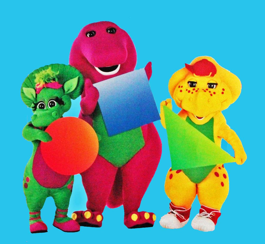 Barney and Friends Holding Shapes by JeremyCrispo19 on DeviantArt