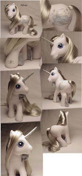 Silver custom pony
