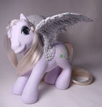 White Rose pegasus pony by Woosie