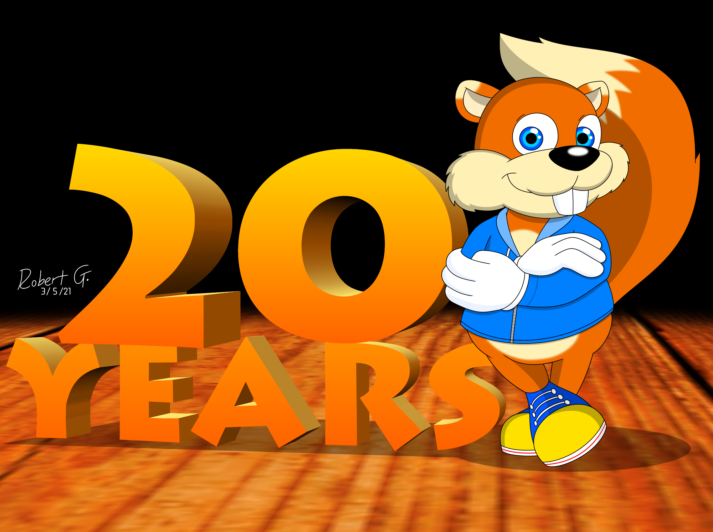 20 Years of Conker's BFD by RobertGDraws on DeviantArt