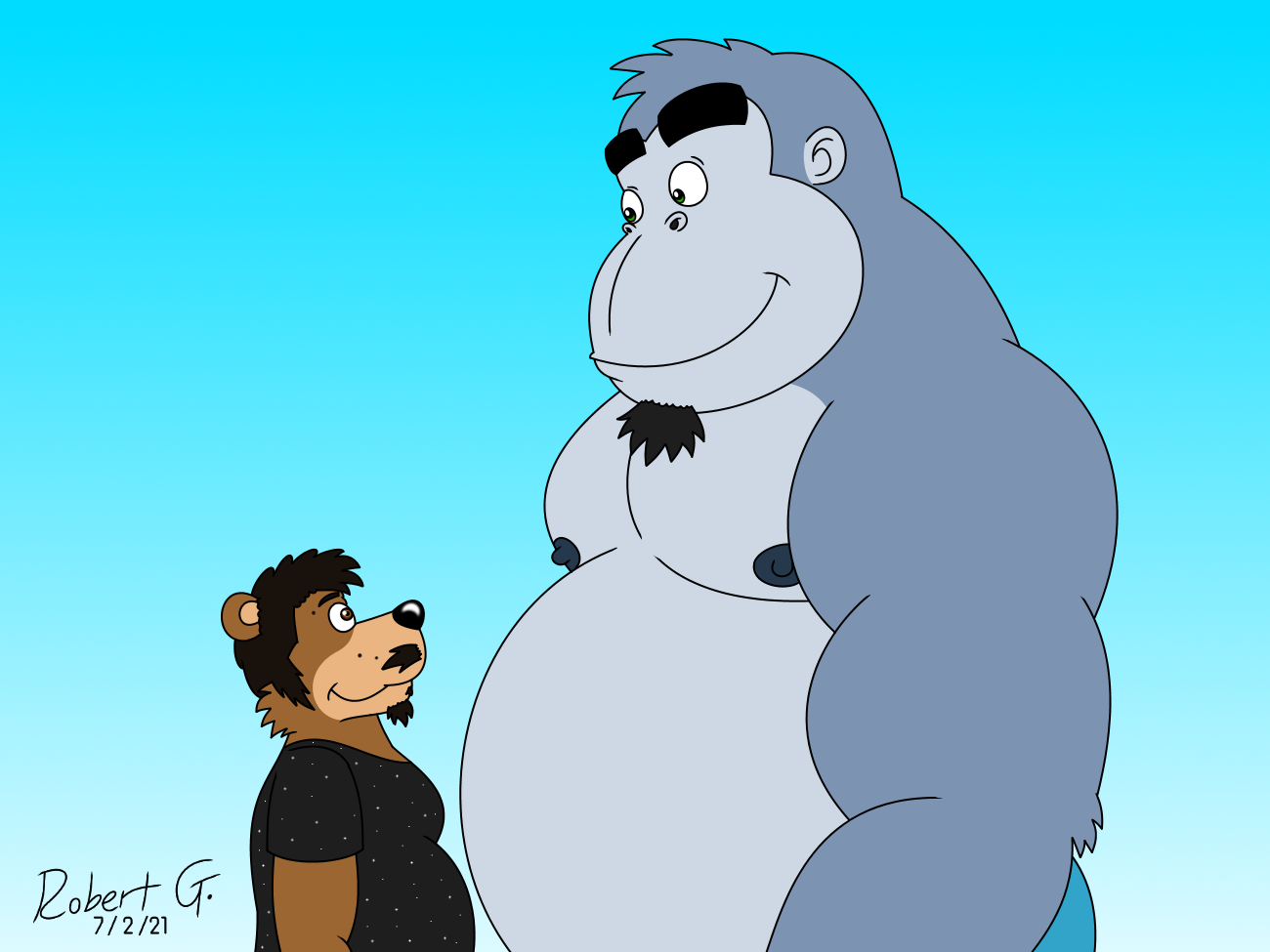 Deviantart Al Me and Al by RobertGDraws on DeviantArt