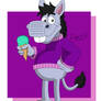 Pedro the Mailburro with Ice Cream