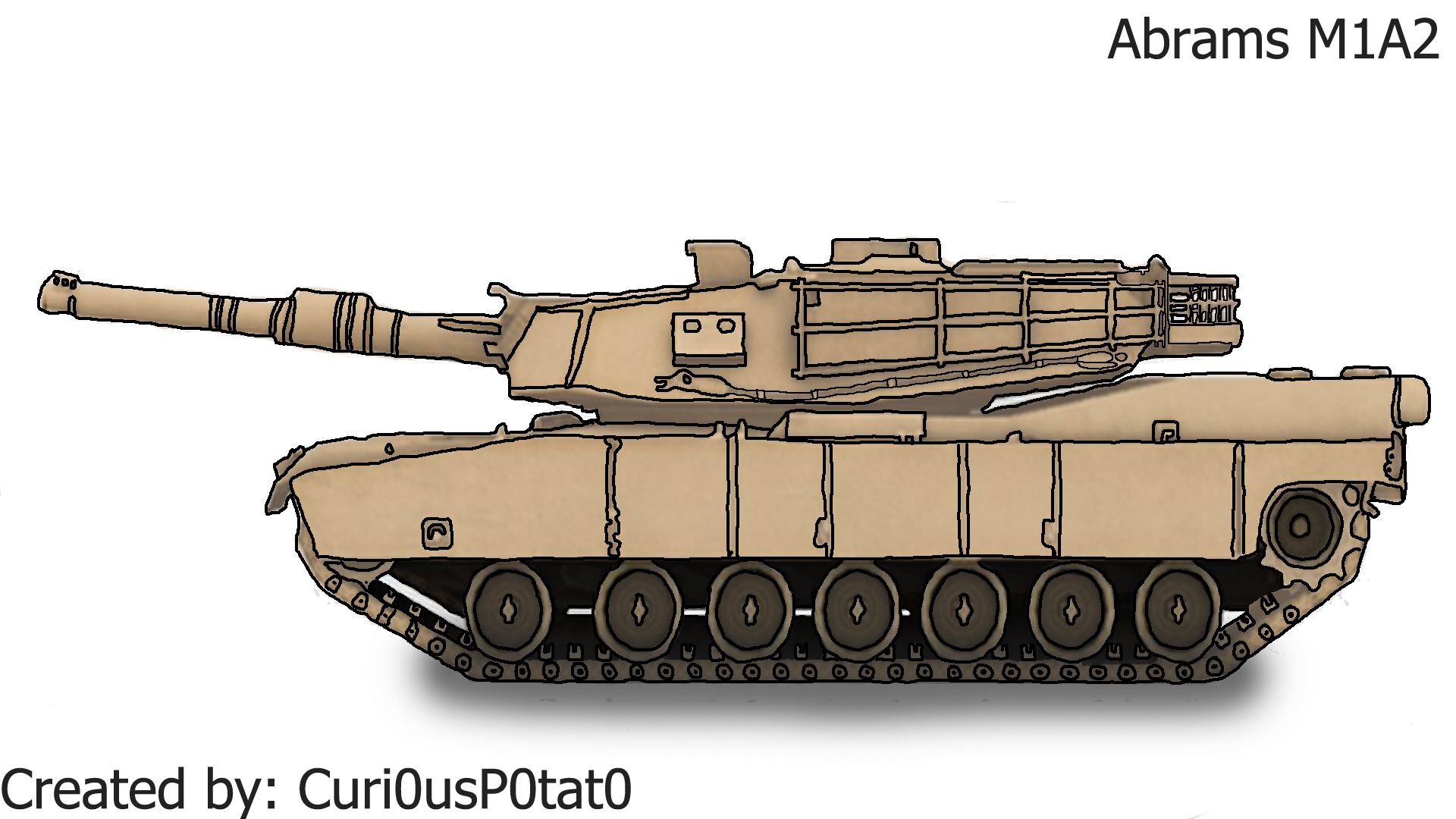 M1A2 Abrams by Curi0usP0tat0 on DeviantArt