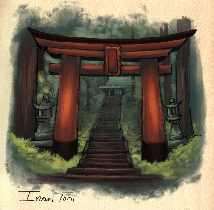 Inari Torii Study by erikathegoober on DeviantArt