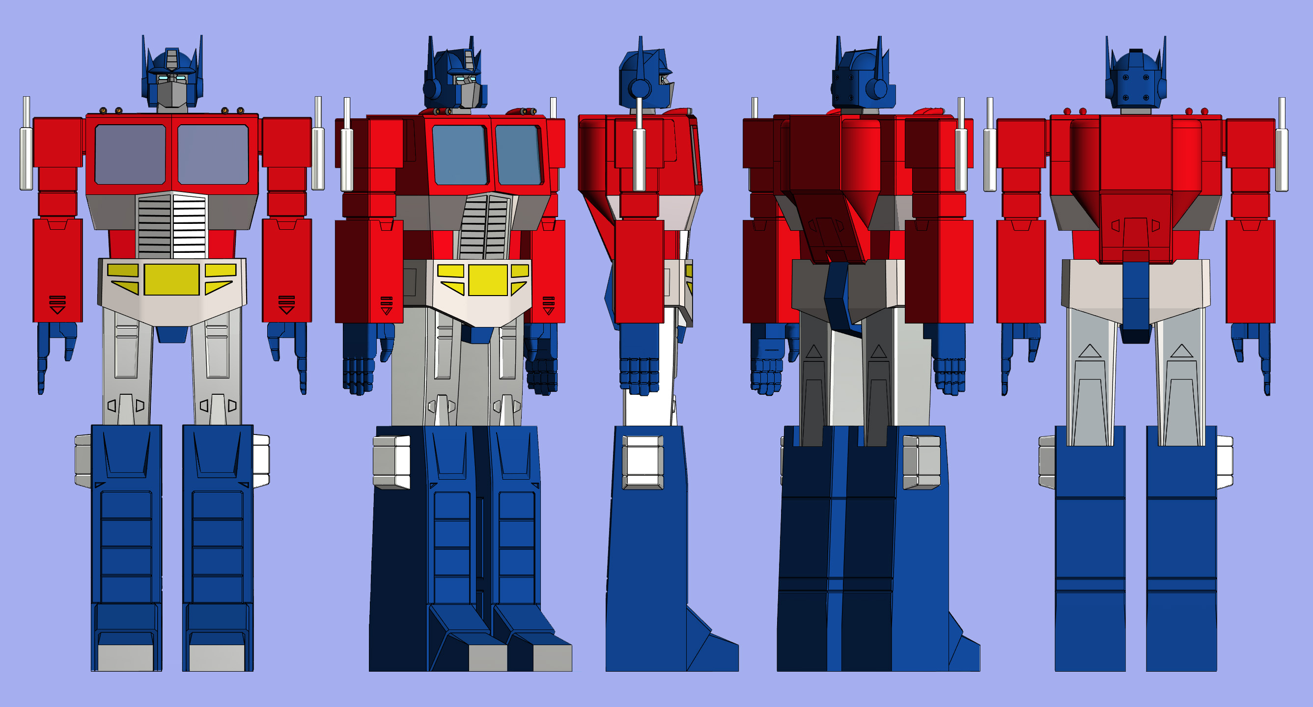 Optimus Prime Template by Joed1980 on DeviantArt
