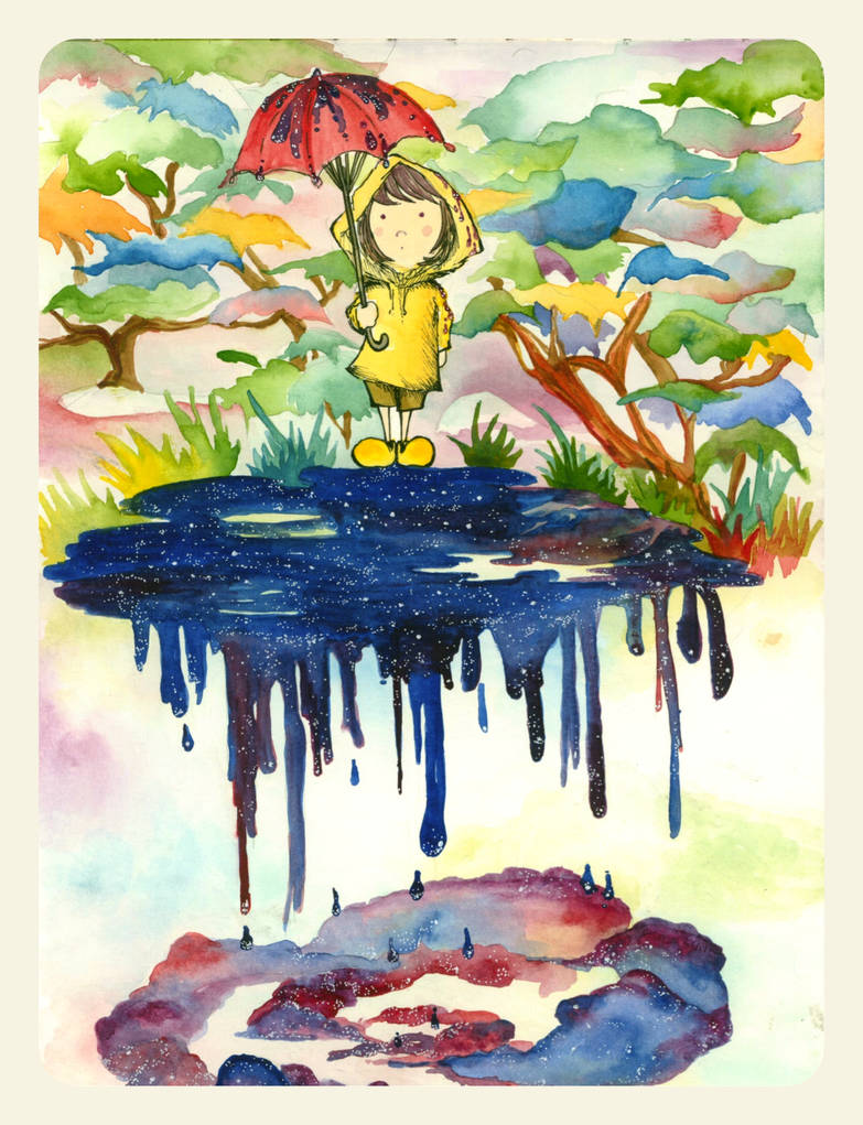 Sky Raining Drawing Raining Sky by sloppybrush on DeviantArt