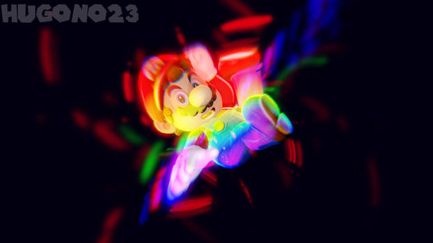 Rainbow Invincible Mario [Blender]