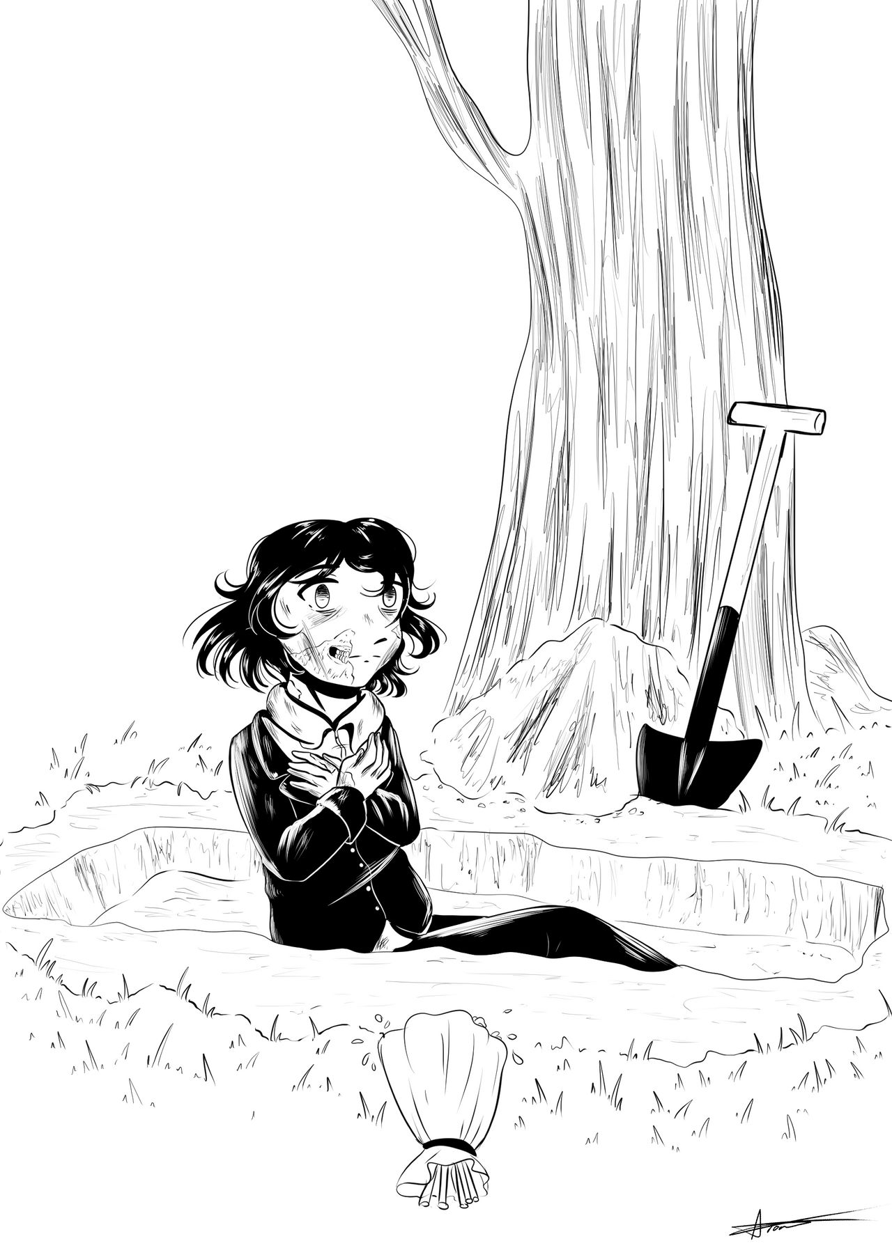 Robb Shallow Inktober Day 24 - Shallow by AroaStellar on DeviantArt