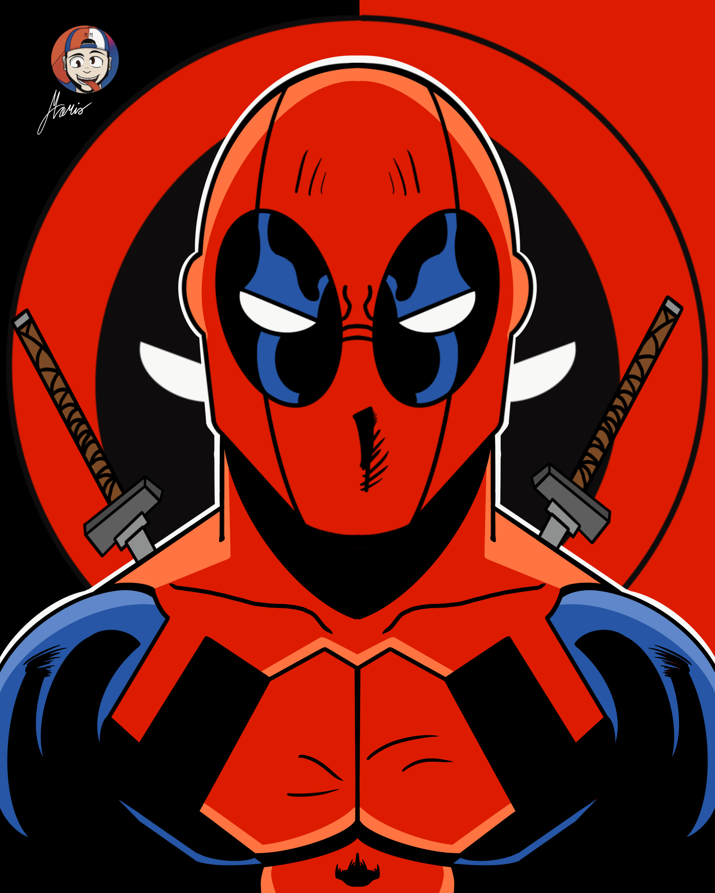 Deadpool drawing by Zaneyarts on DeviantArt