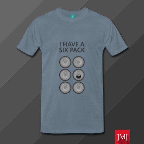 I Have a Six Pack Premium T-Shirt Design by masoudhaghi