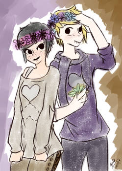 Flower Crown Couple