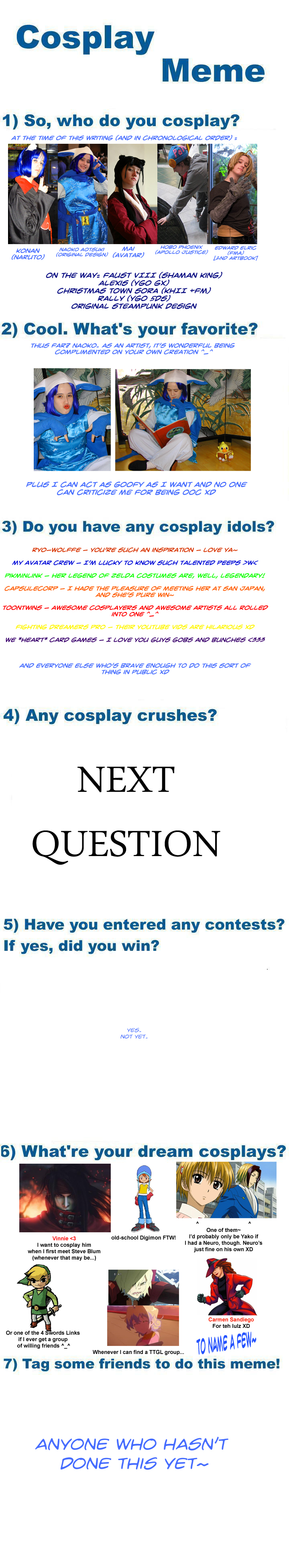 Cosplay Meme - November 2008