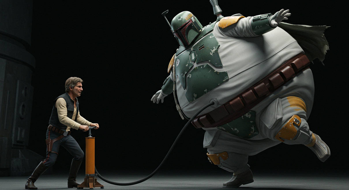 Boba Fett inflation by MBison123 on DeviantArt