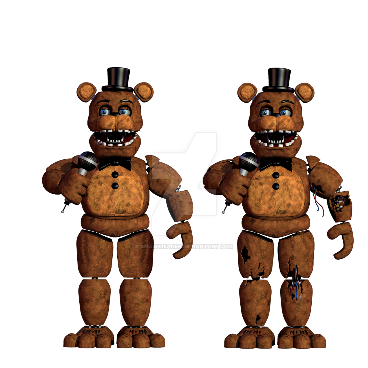 Withered Freddy has been fixed! Unwithered Freddy! (FNaF 2 Mod) 