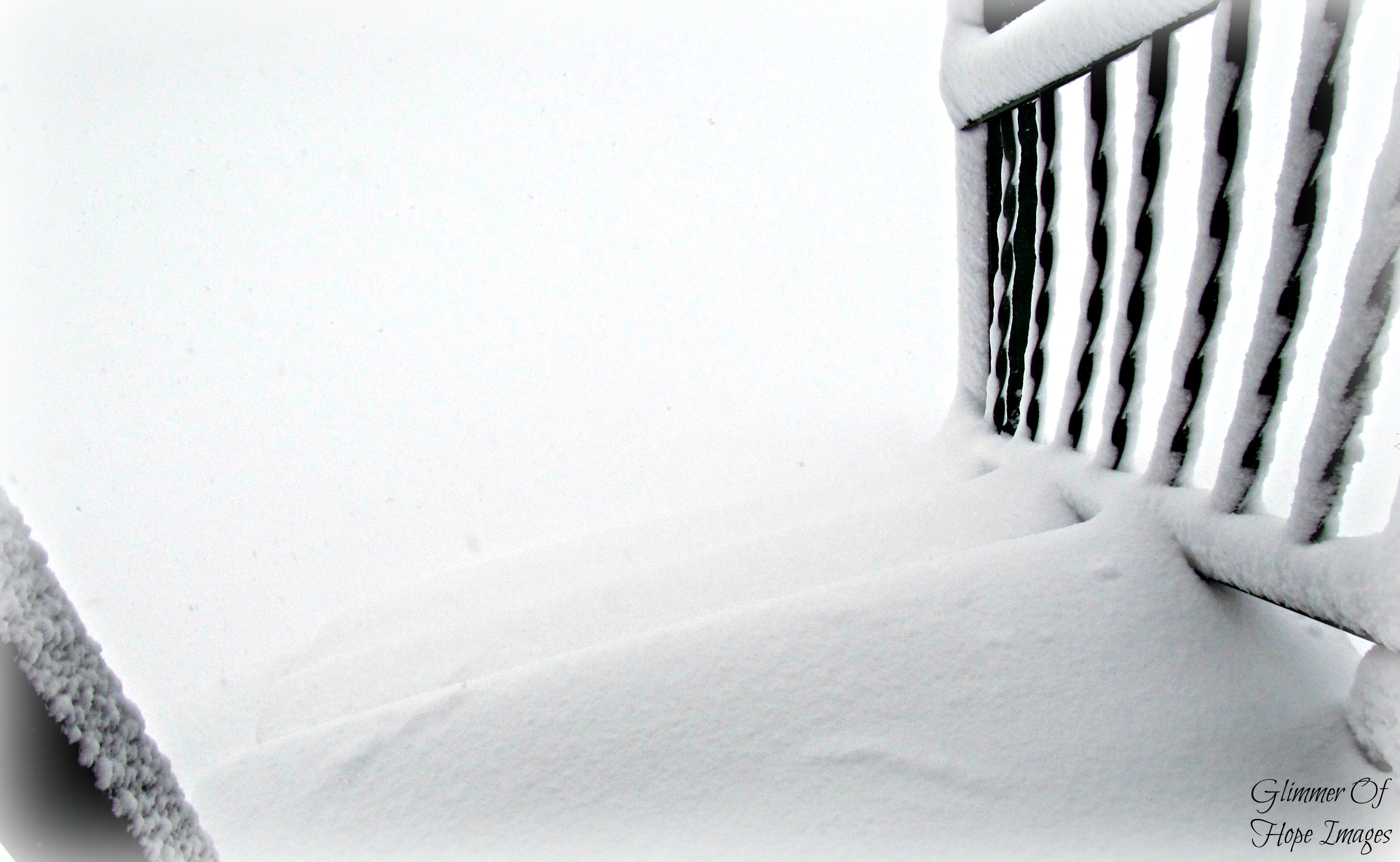 snowy steps