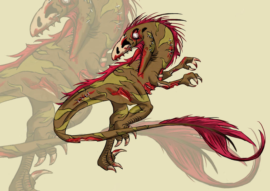Zombie Raptor by EtherealBlade4 on DeviantArt