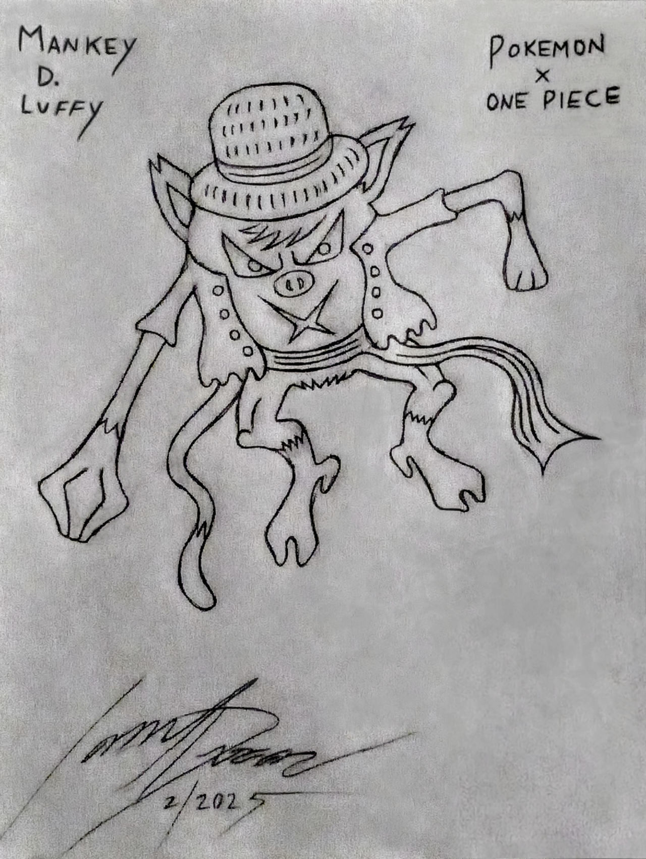 Mankey D. Luffy (Drawn)