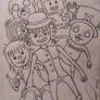 One Piece And Adventure Time Poster (Drawing)
