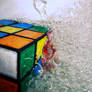 Rubik's Cube Under Water