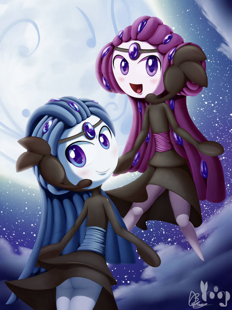 Meloetta - Sheviria and Silvinia by DarkyBenji