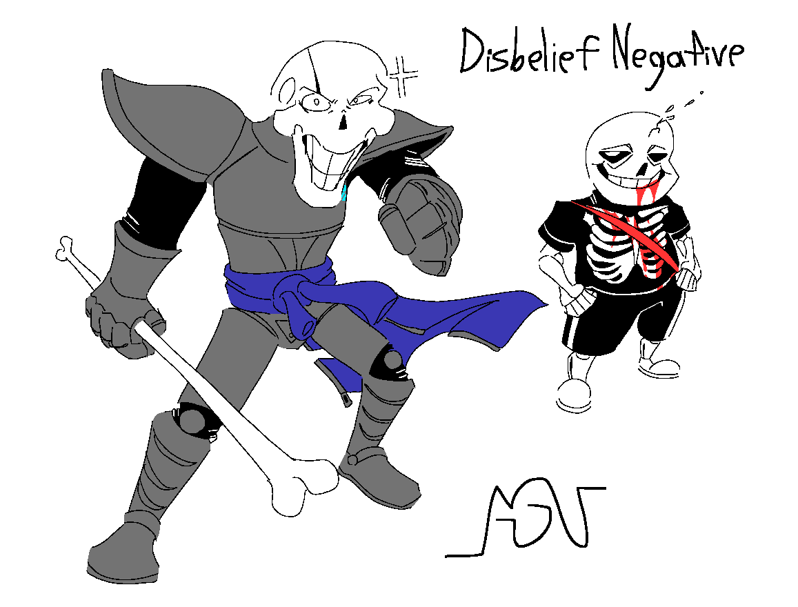 Negativetale Actually good disbelief negative take by EdgyTaleSans on DeviantArt