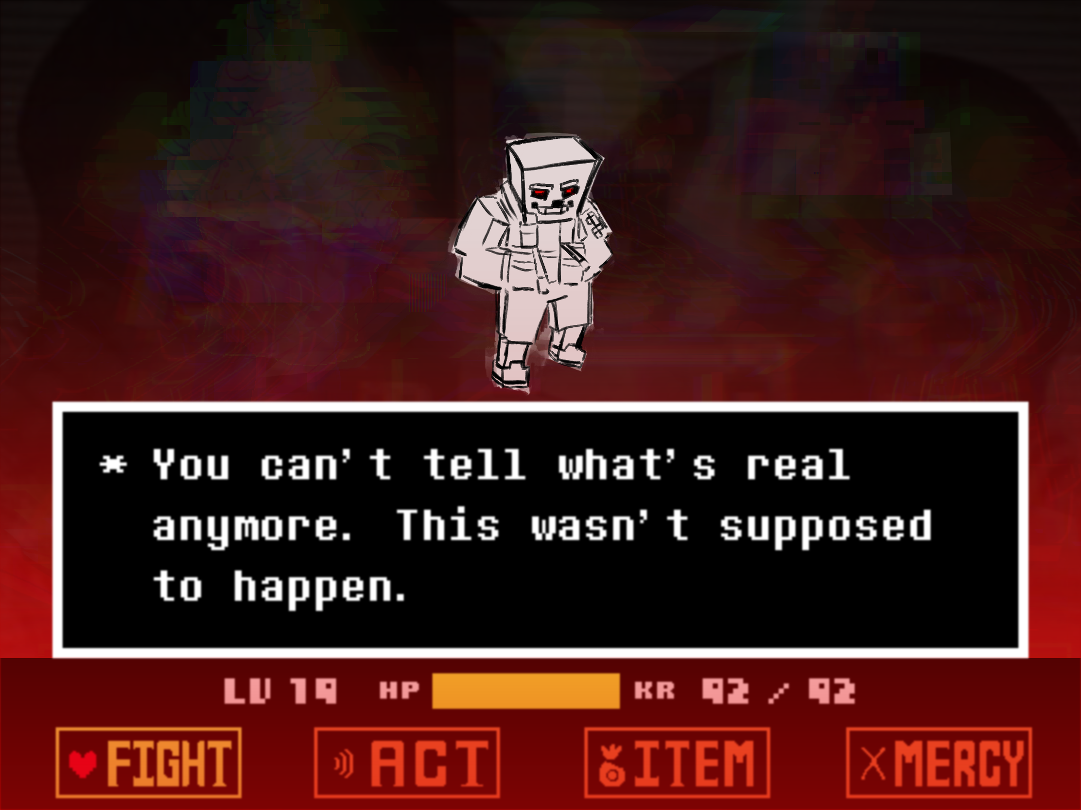 sans could not take it anymore : Undertale