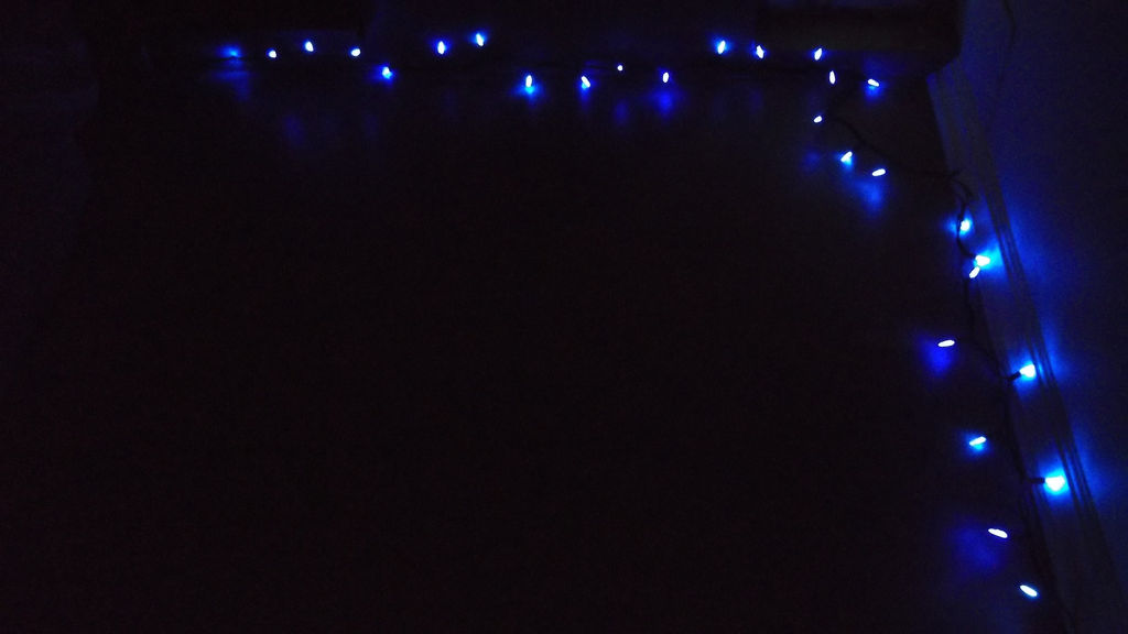 Blue string lights by Robotlizzzrd on DeviantArt