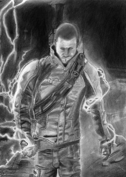 Infamous Cole Macgrath Drawing
