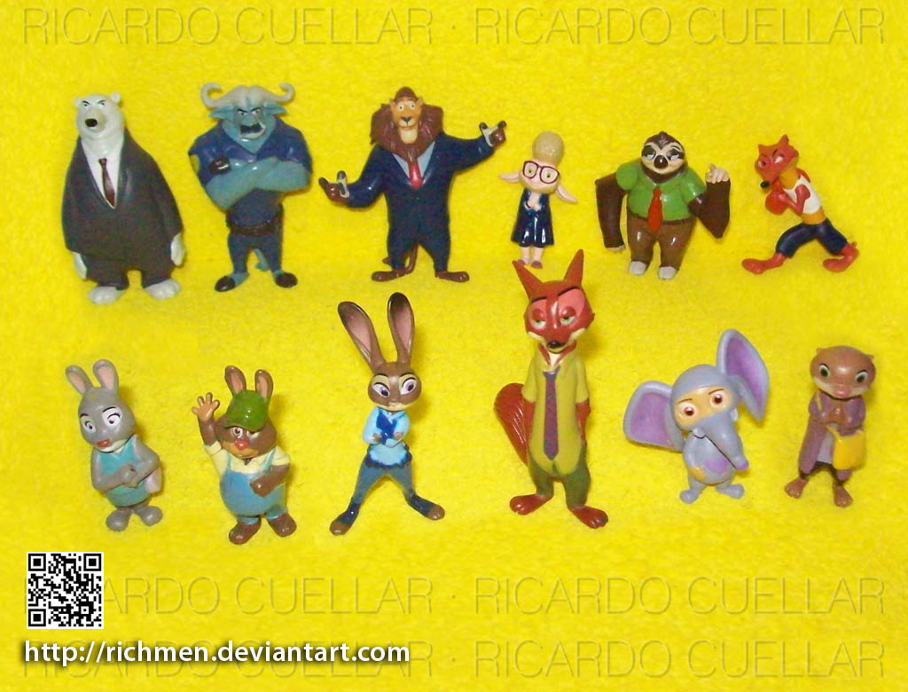 Zootopia figures set