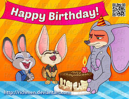 Happy Birthday - Feliz Cumpleanos Zootopia